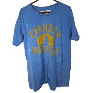 Roots of Fight Bloodlines Evander Holyfield Blue Knoxville 84 T shirt Sz XL